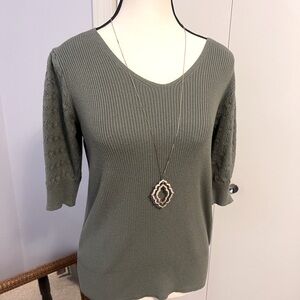 Marks & Spencer V neck Ribbed Top